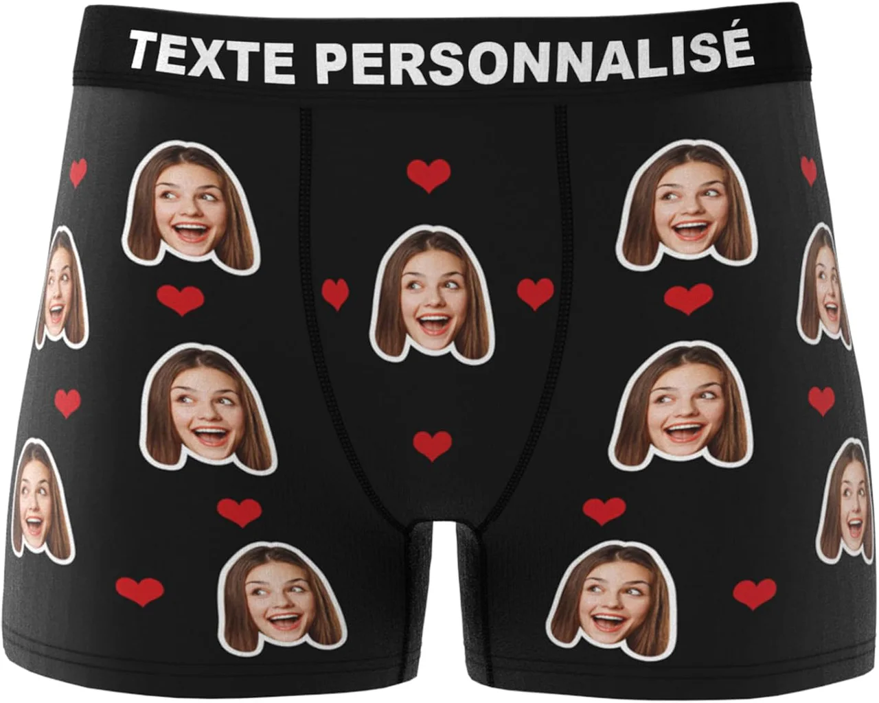 Boxer personnalisé avec photo de visage