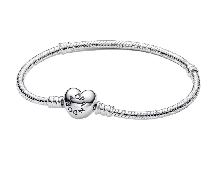 Bracelet Pandora avec fermoir cœur