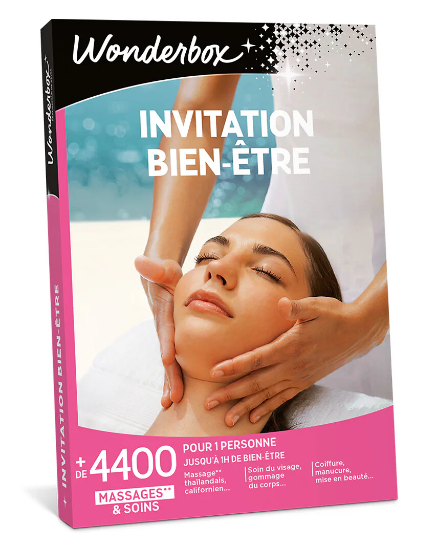 Coffret Wonderbox Invitation au bien-être, soins pour une personne