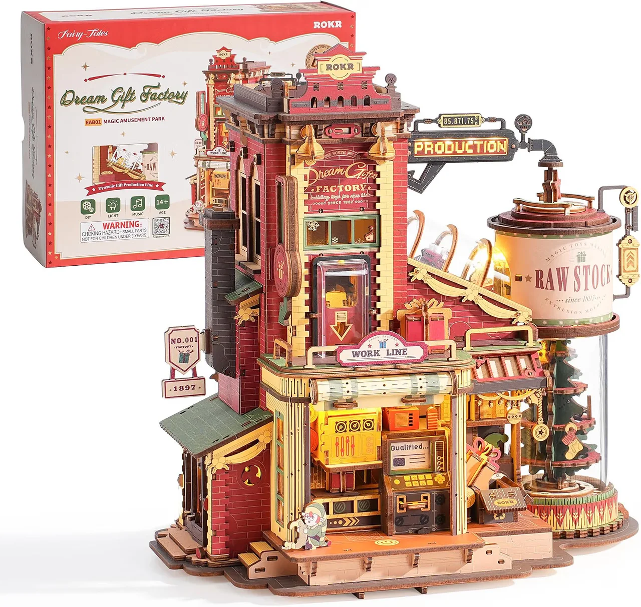Fabrique de cadeaux musicale en bois
