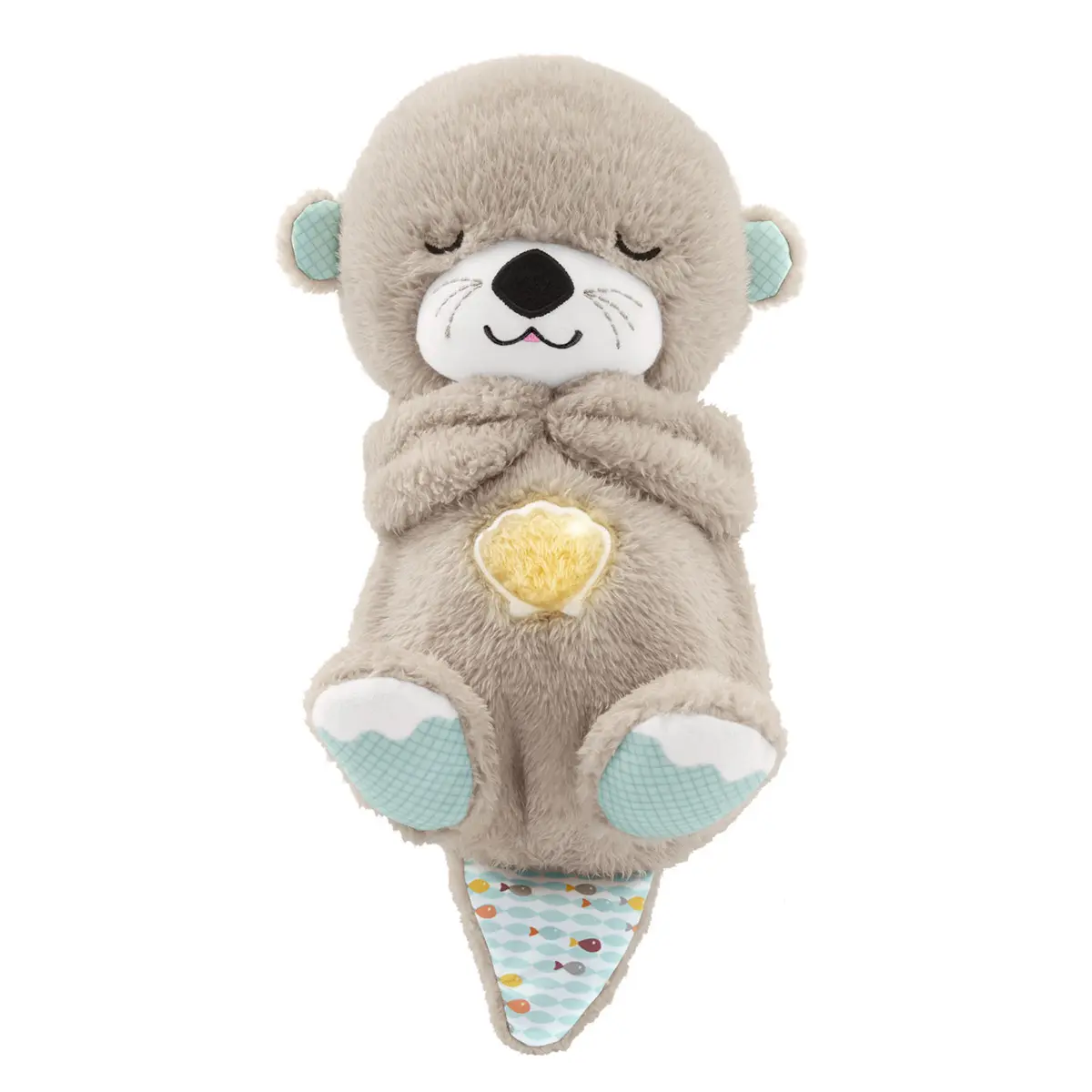 Fisher-Price – Ma Loutre Câlins Bonne Nuit, peluche musicale pour bébé