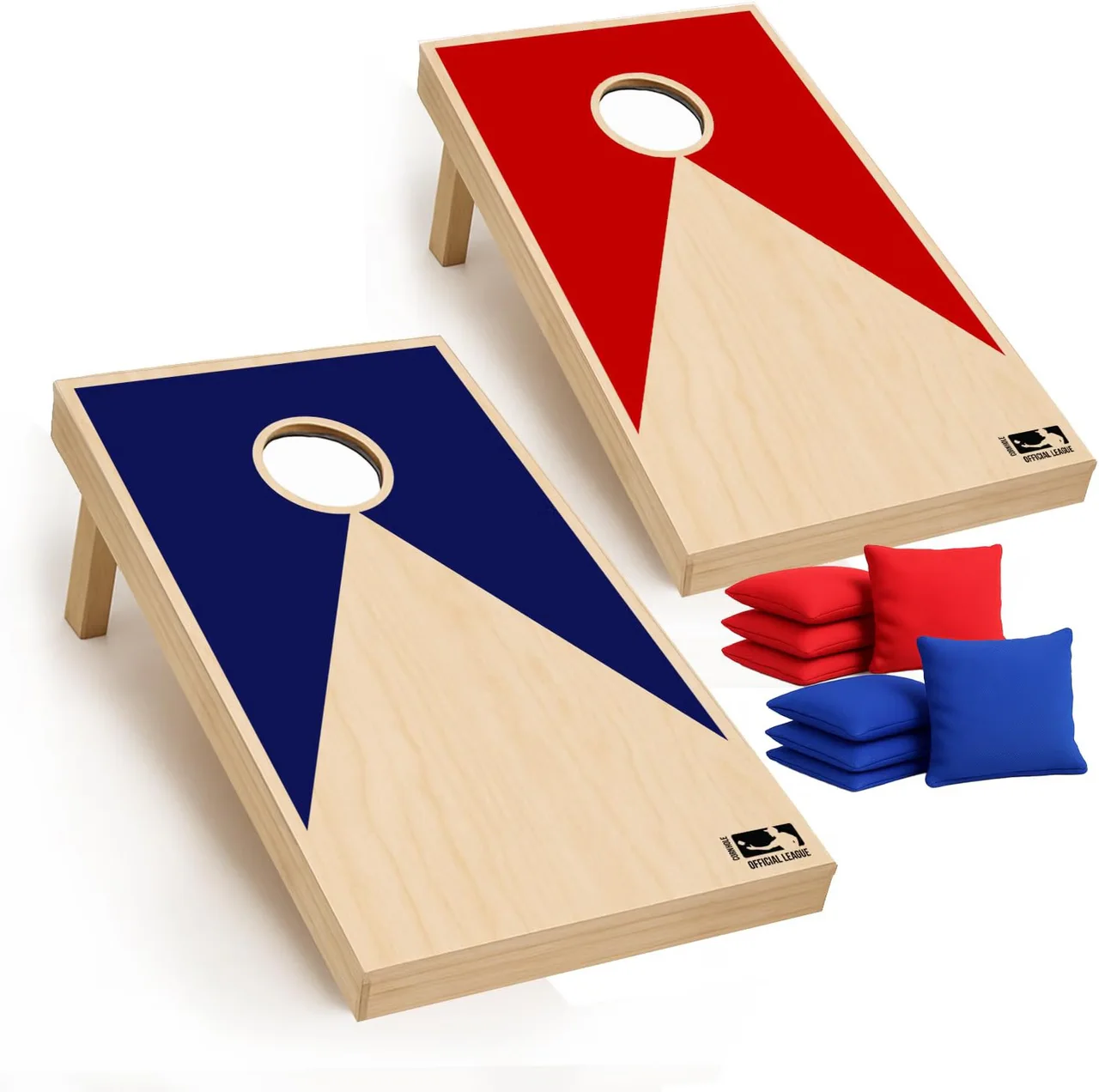 Jeu de cornhole en bois