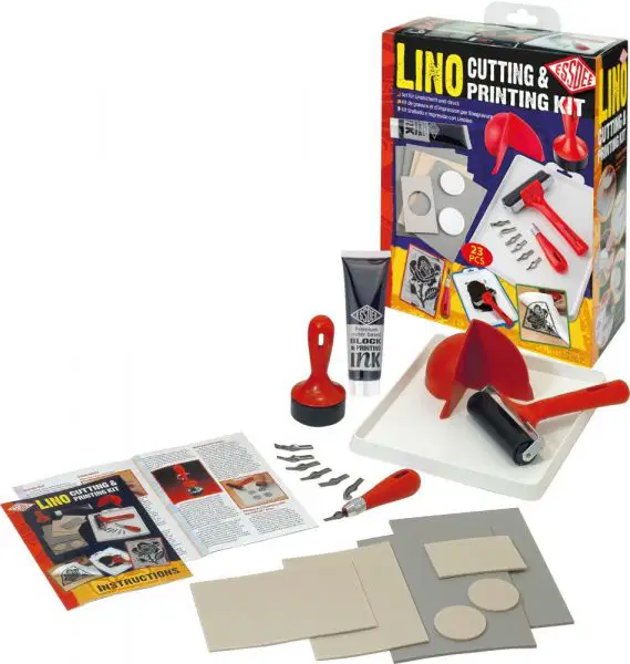 Kit de linogravure et impression