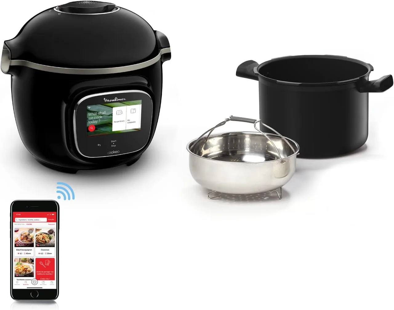 Moulinex Cookeo Touch Wifi – Multicuiseur connecté 6 L