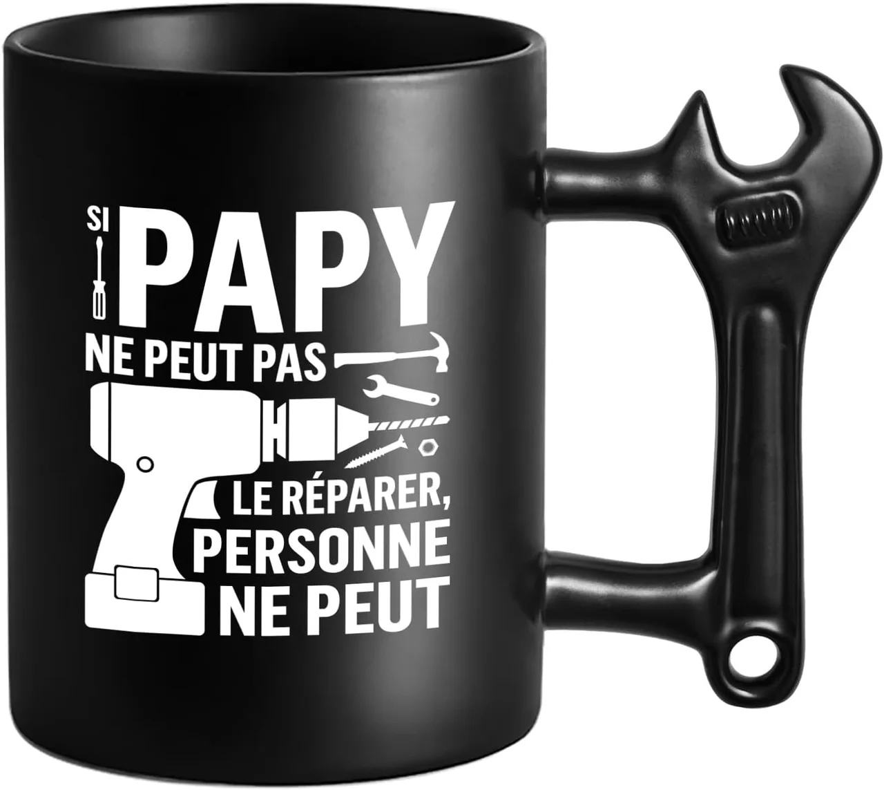 Mug pour Papy à poignée en forme de clé à molette