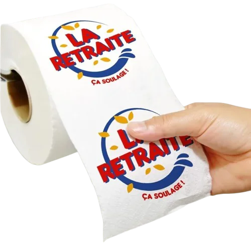 Papier WC humoristique « Retraite »