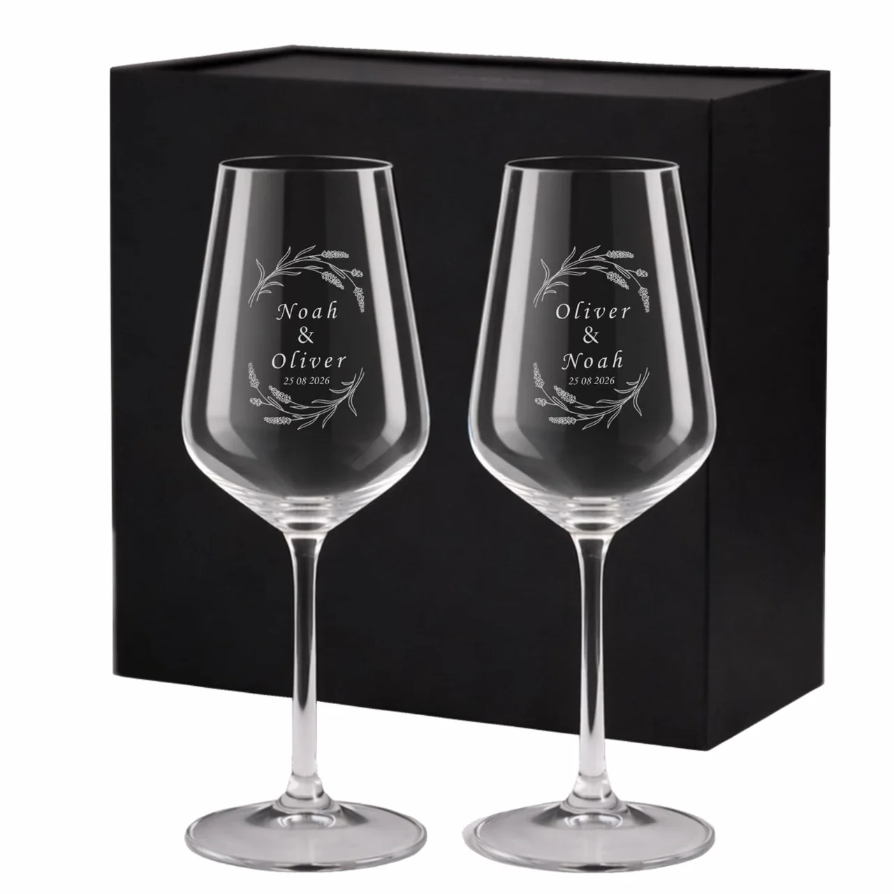 Verre à vin bohème personnalisé